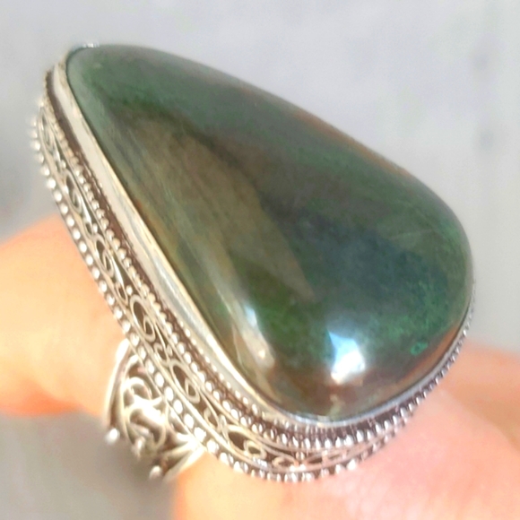 New Bloodstone 925 Silver Ring. - Picture 13 of 13